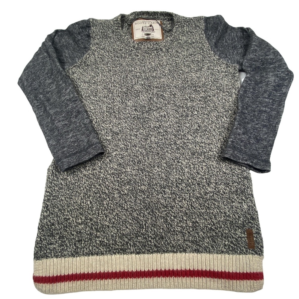 Roots Cabin Tunic Length Sweater Cotton and Wool Blend Women’s Size Medium